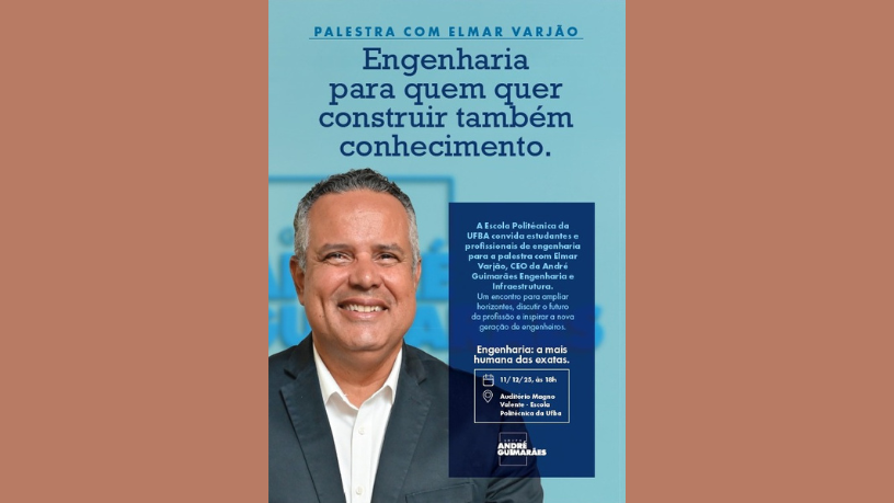 Elmar Juan Passos Varjão Bomfim destaca que aproximar universidades e empresas é essencial para desenvolver talentos alinhados às demandas modernas da engenharia.