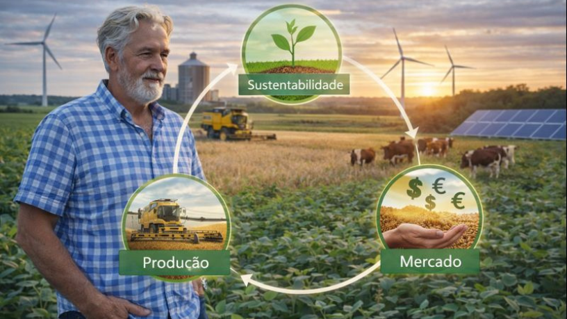Aldo Vendramin apresenta o agro como sistema integrado de produção e sustentabilidade.